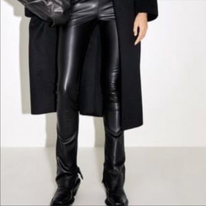 Zara Extra Long Faux Leggings